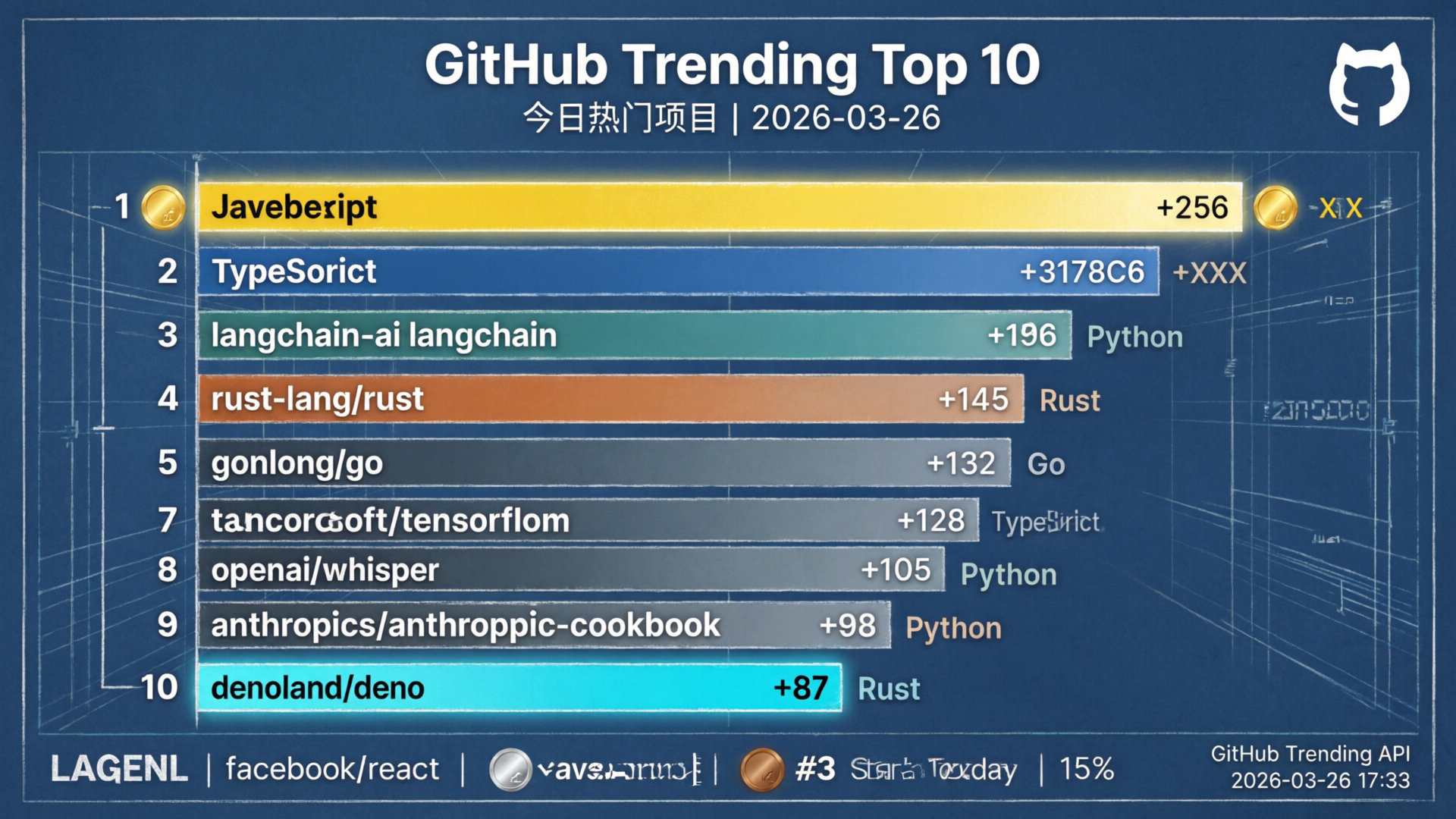 Top 10 热门项目排行榜